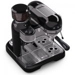 Retro carob coffee maker with coffee grinder Klarstein Bella Café (10045450)