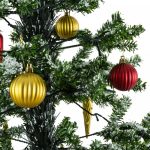 Artificial Christmas tree with decorations and snow OneConcept (10029236) - Image 3