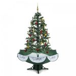 Artificial Christmas tree with decorations and snow OneConcept (10029236)