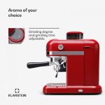 Retro carob coffee maker with coffee grinder Klarstein Bella Café (10045456) - Image 3