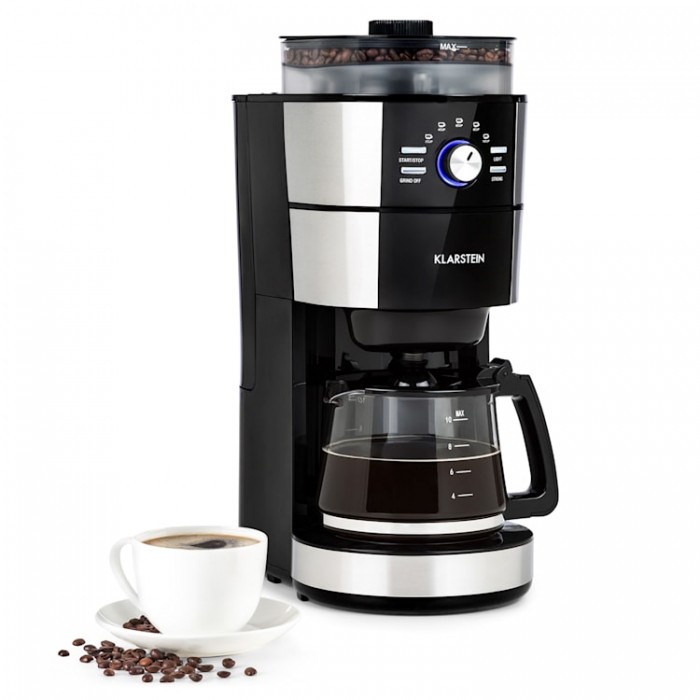 8680c6728712415093c3f38a73412a90 Klarstein Grind & Brew coffee maker (10035672) - Image 1