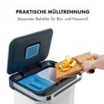 Trash sorting bin 3 in 1 touch with ozonation Klarstein Touchless (10035084) - Image 2