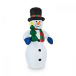 Inflatable snowman decoration OneConcept Mr. Frost (10029230)