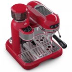 Retro carob coffee maker with coffee grinder Klarstein Bella Café (10045456)