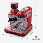 Retro carob coffee maker with coffee grinder Klarstein Bella Café (10045456) - Image 7