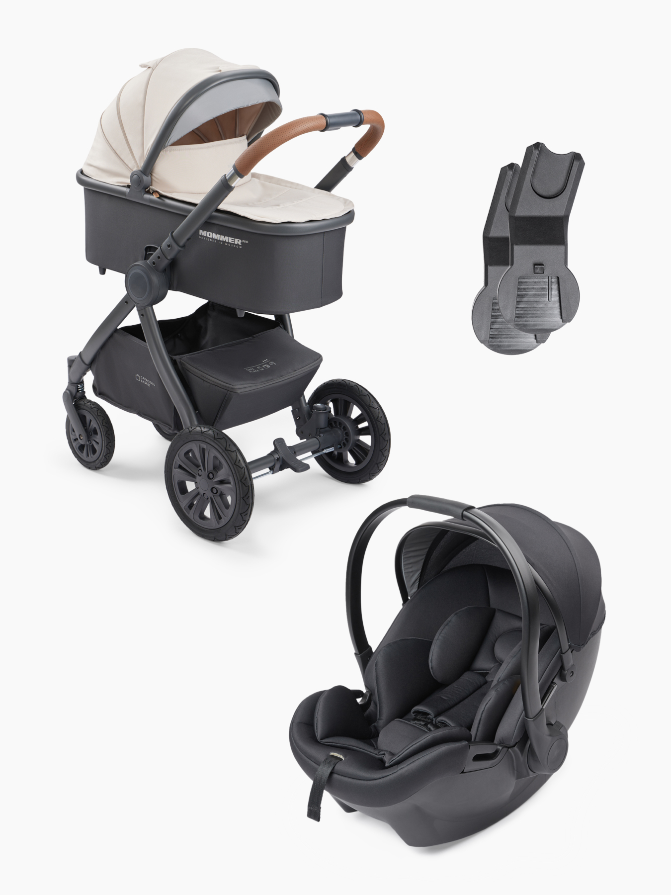 cd60b1111b644c3183615c0c18c46cd2 Set of 3 items "MOMMER PRO: STROLLER 3 IN 1 NOVA" - Image 1